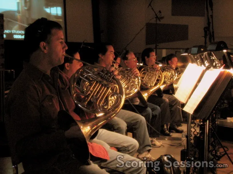 img 0051 Composer Alan Silvestri was in Los Angeles this week, recording his score to the Walt Disney Animation feature, The Wild. Directed by Steve "Spaz" Williams (formerly of Industrial Light and Magic), the film required a score that would support the the large scale action, playful comedy, and tender emotional moments that were on screen. For the past few days, at the Todd AO Scoring Stage in Studio City, a 94-piece orchestra was led by Silvestri as he conducted the music to his score.