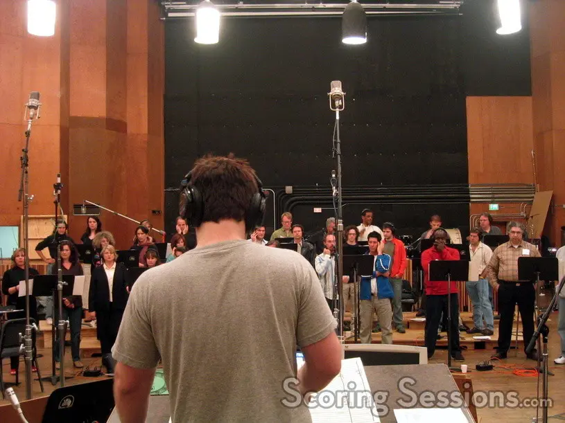 img 0055 John Ottman returned to the Newman Scoring Stage at 20th Century Fox a few days ago. His mission: record the score to the Marvel superhero flick Fantastic Four in five days. With over 90-minutes of score to record, Ottman used a 94-piece orchestra, and 32-person choir to realize his musical vision for the film.